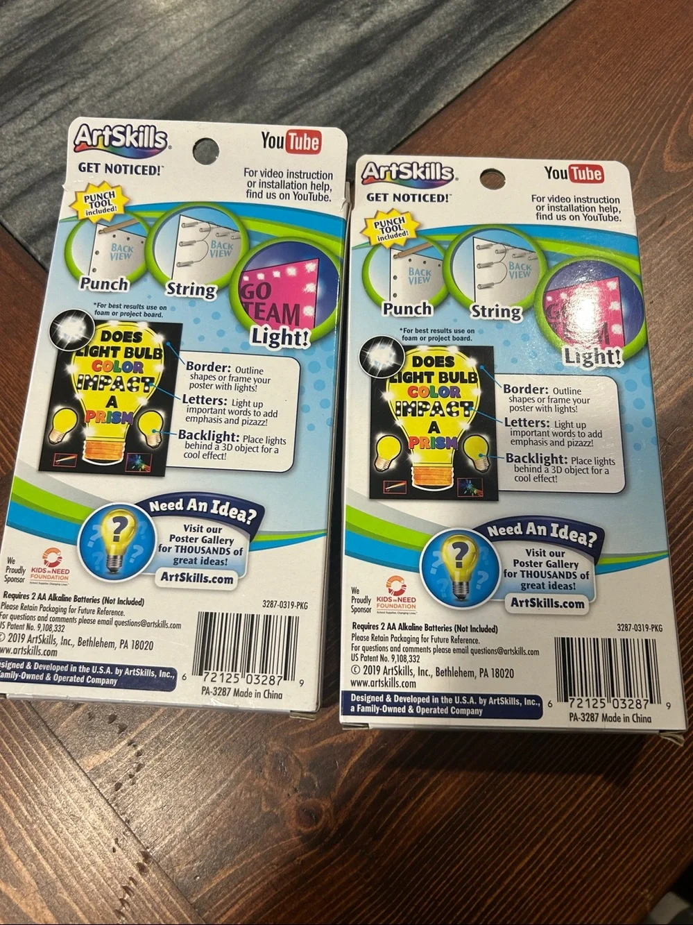 New! Art skills poster lights